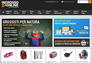 Sito Web E-commerce + Sync Amazon Ebay E-price ingrosso24online.com